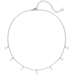 Choker Ketten | Filigrane Ketten | Hey Happiness Zarte Kette Sterne in Silberfarbe Silver
