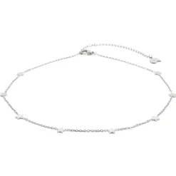 Filigrane Ketten | Hey Happiness Zarte Stern Kette in Silberfarbe Silver