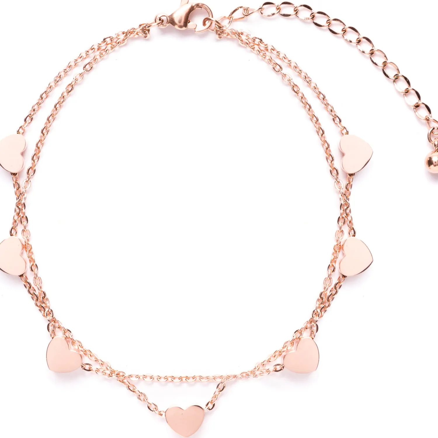 Charm Armbänder | Hey Happiness Zartes Armband Liebe in Rosegold Rose Gold