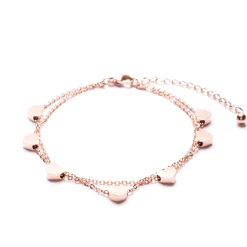 Charm Armbänder | Hey Happiness Zartes Armband Liebe in Rosegold Rose Gold