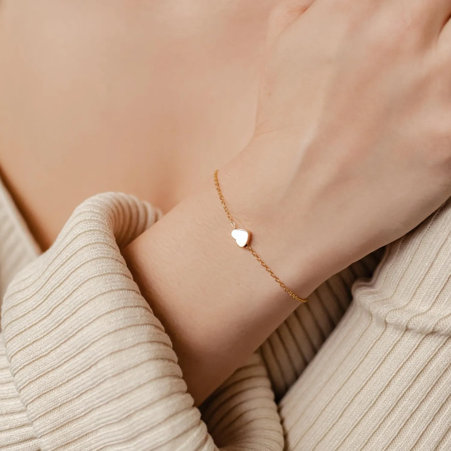 Charm Armbänder | Hey Happiness Zartes Herz Armband