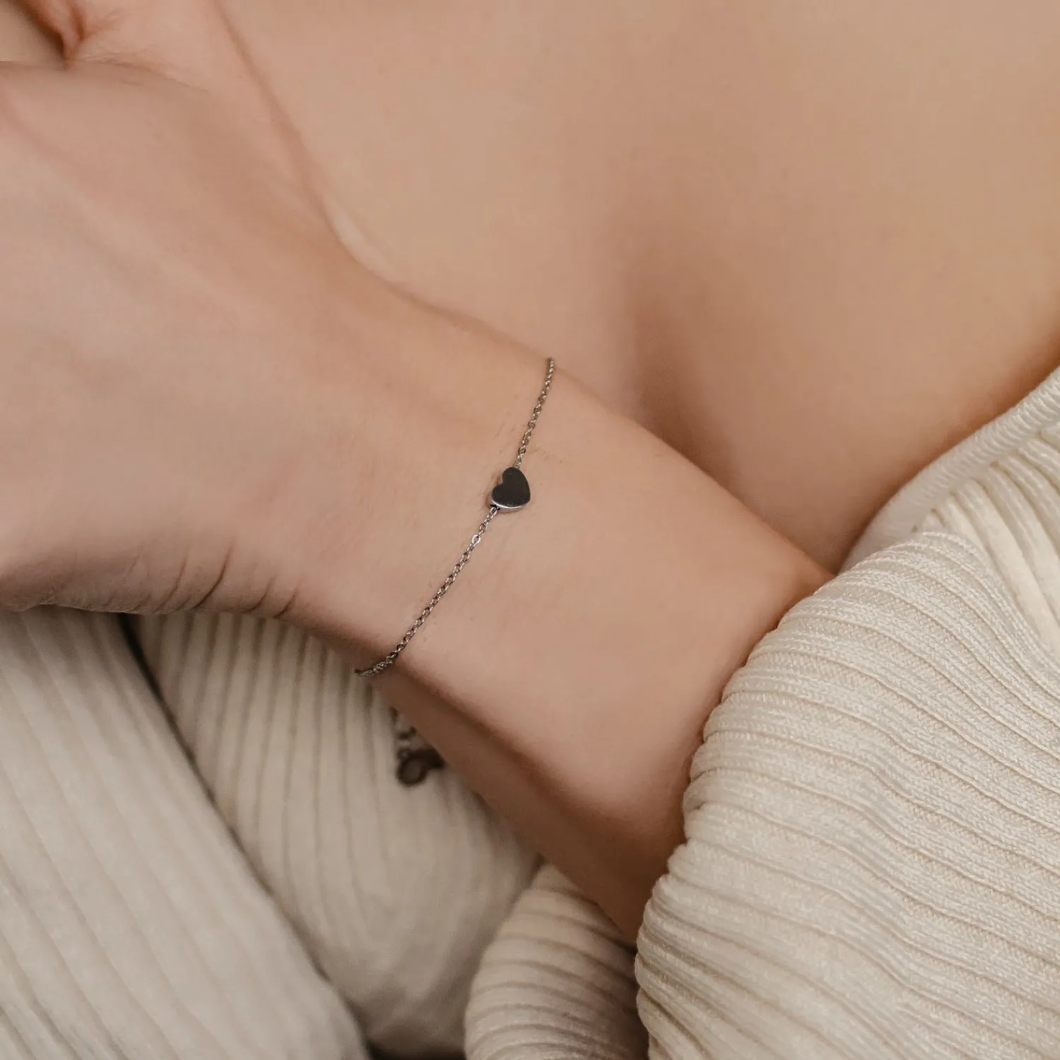 Charm Armbänder | Hey Happiness Zartes Herz Armband