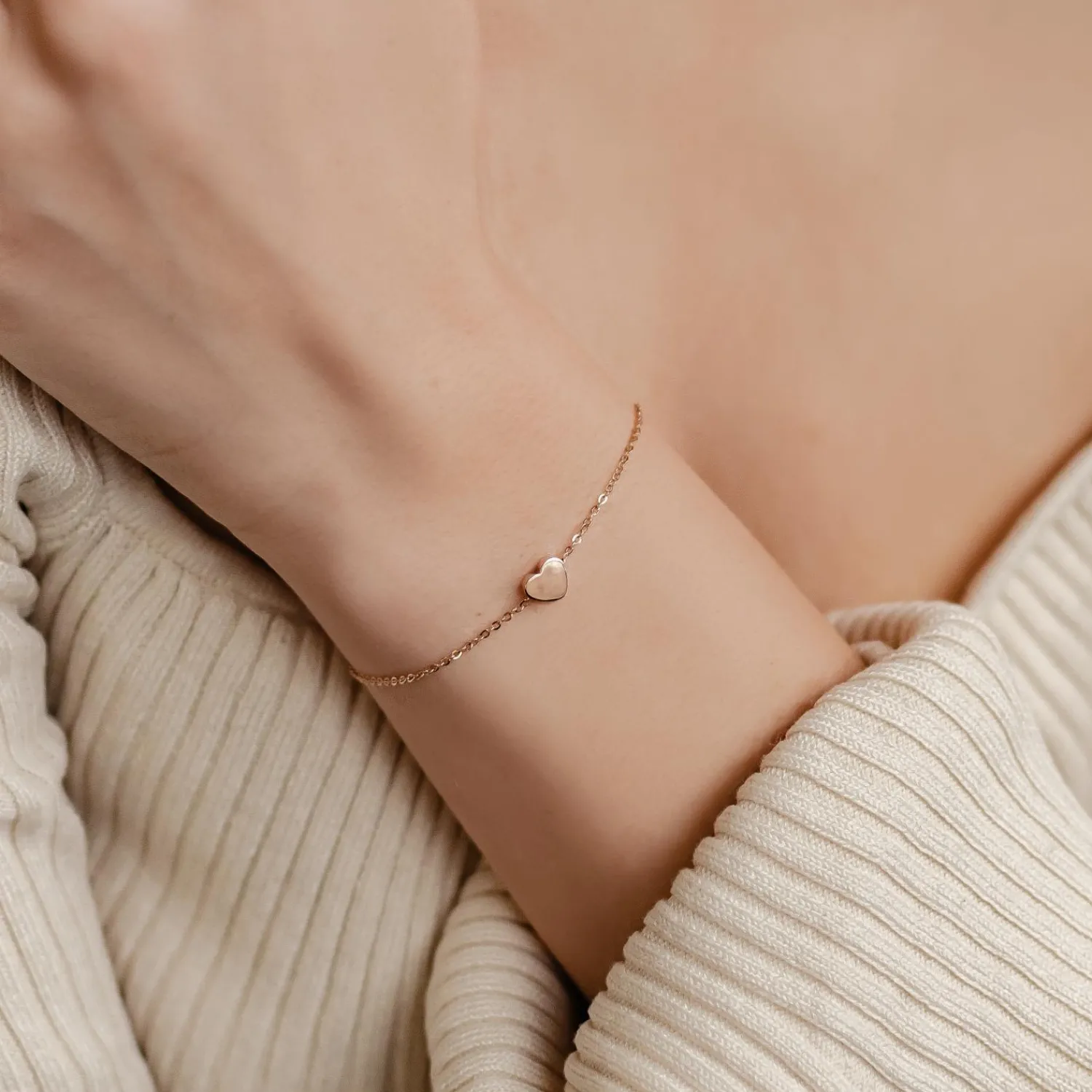 Charm Armbänder | Hey Happiness Zartes Herz Armband