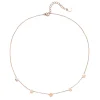 Necklace Sets | Filigrane Ketten | Hey Happiness Zierliche Blume Charm Kette in Rosegold Rose Gold