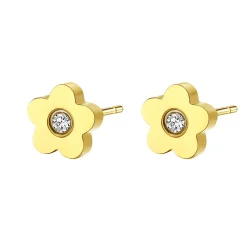 Ohrstecker | Hey Happiness Zierliche Blume Ohrstecker in Gold