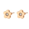 Ohrstecker | Hey Happiness Zierliche Blume Ohrstecker in Rosegold Rose Gold