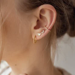Ohrstecker | Hey Happiness Zirkon Leuchtkäfer Ohrstecker aus Sterlingsilber in Gold
