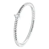 Schlichte Ringe | Hey Happiness Zirkonia Kordelring Sterlingsilber Silver