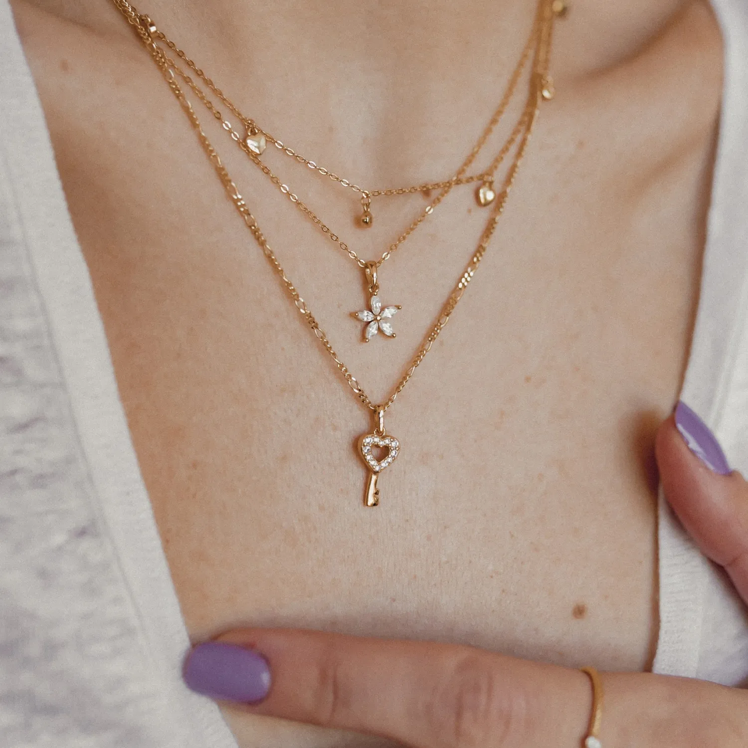 Schlichte Ringe | Hey Happiness Zirkonia Kordelring Sterlingsilber in Gold