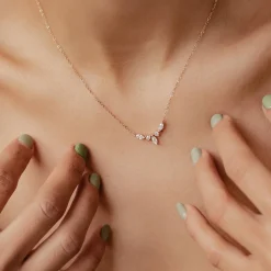 Filigrane Ketten | Hey Happiness Zirkonia Krone Kette Sterlingsilber