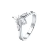 Schlichte Ringe | Hey Happiness Zirkonia Krone Ring aus Sterlingsilber Silver