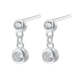 Ohrstecker | Hey Happiness Zwei Kugeln Ohrstecker aus Sterlingsilber Silver