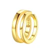 Ear Cuffs | Ohrstecker | Hey Happiness Zweireihige Ear Cuff Ohrringe Sterlingsilber in Gold