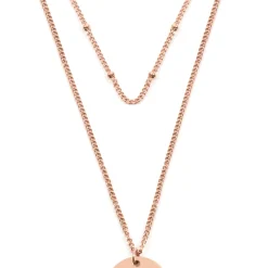 Filigrane Ketten | Hey Happiness Zweireihige Kette Kreis in Rosegold Rose Gold