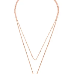 Filigrane Ketten | Hey Happiness Zweireihige Kette Kreis in Rosegold Rose Gold