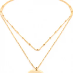 Filigrane Ketten | Hey Happiness Zweireihige Kette Kreis in Gold