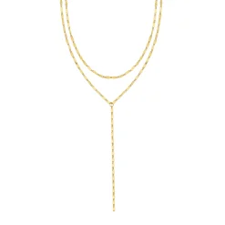 Lariat Necklaces | Filigrane Ketten | Hey Happiness Zweireihige Y-Kette wasserfest